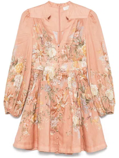 ZIMMERMANN ZIMMERMANN TALLOW PRINTED COTTON DRESS