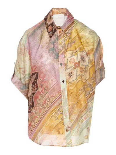 Zimmermann Tallow Shirt In Multicolour