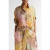 Zimmermann Tallow Shirt In Ombre Multi