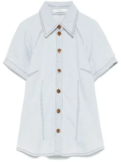 Zimmermann Tallow Shirt In Blue