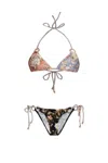 Zimmermann Tallow Spliced Ring Bikini In Brown