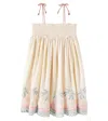 Zimmermann Cotton Embroidered Tallow Dress In Tea