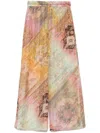 Zimmermann Womens Ombre Multi Tallow Relaxed-fit Silk Trousers Xs