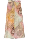 Zimmermann Womens Ombre Multi Tallow Relaxed-fit Silk Trousers Xs In Neutrals