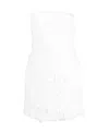 Zimmermann Tama Filigree Cotton & Linen Strapless Minidress In White