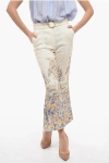 ZIMMERMANN TAMA FLARED PANTS WITH FLORAL PATTERN