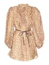 Zimmermann Leopard Print Cascadian Blouse
