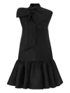 Zimmermann Sleeveless Bow Mini Dress In Black