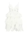 Zimmermann Crush Mini Dress In White