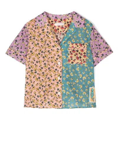 Zimmermann Kids' Tiggy Hemd Mit Blumenmuster In Pink