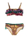 Zimmermann Tiggy Frilled Bikini Set In 褐色