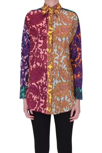 Zimmermann Tiggy Spliced Shirt In Multicoloured