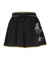 Zimmermann Palm Tree-print Skirt In Black