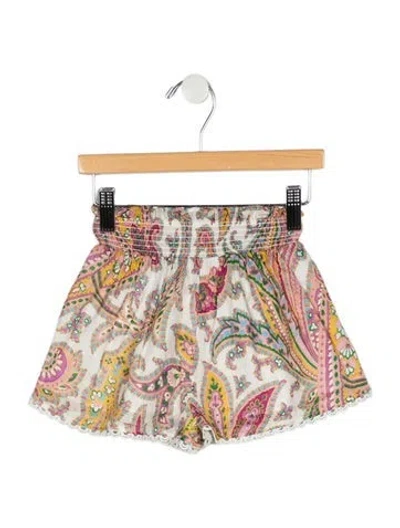 Pre-owned Zimmermann Babies' Toddler Girls' Casual Cotton Shorts In Multicolor