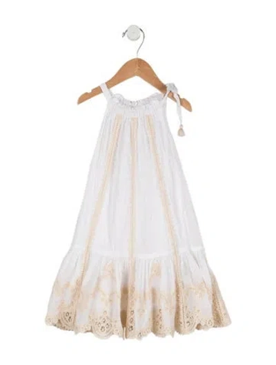 Pre-owned Zimmermann Babies' Toddler Girls' Lace Trim Dress In White