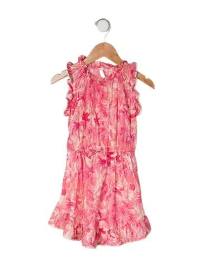 Pre-owned Zimmermann Babies' Toddler Girls' Pattern Printed Sleeveless Dress In Pink