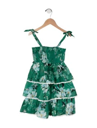 Pre-owned Zimmermann Babies' Toddler Girls' Sleeveless Dress W/tags In Green