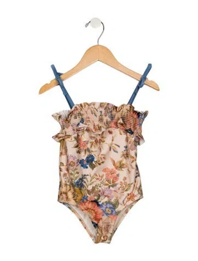 Pre-owned Zimmermann Babies' Toddler Girls' Swimsuit In Neutrals