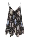 Zimmermann Eden Floral Print Handkerchief Top