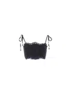 Zimmermann Rhiannon Embroidered Bodice Top In Black In Black