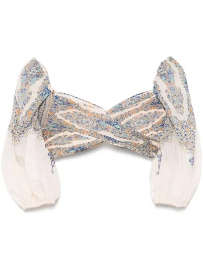 Zimmermann Top Clear Blue In Multi