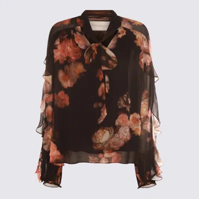 Zimmermann Floral-print Blouse In Brown