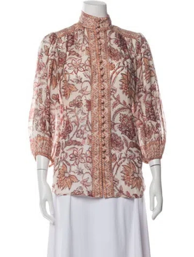 Pre-owned Zimmermann Top W/ Tags W/tags In Orange