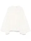 Zimmermann Illuminate Lace Gathered Top In Cream In White