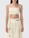 Zimmermann Off White Cropped Top