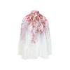 Zimmermann Crush Pleated Floral-print Crepon Blouse