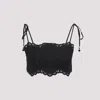 Zimmermann Rhiannon Embroidered Bodice Top In Black