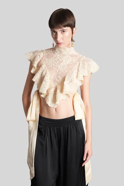 Zimmermann Topwear In Beige Polyester In Brown