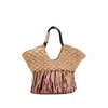 Zimmermann Womens Natural Goldentime Fringed Small Raffia Tote Bag In Neutral