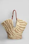 Zimmermann Tote In Beige Raffia In Sand