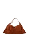 Zimmermann Pleated Suede Tote Bag