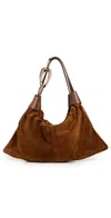 Zimmermann Womens Tan Trampoline Small Hobo Suede Shoulder Bag In Tan