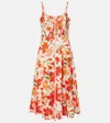 Zimmermann Tranquillity Zip Linen Midi Sundress In Multicoloured