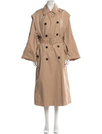 Pre-owned Zimmermann Trench Coat In Brown