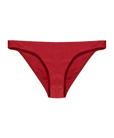 Zimmermann Triangle Bikini Top In Red