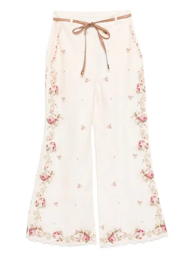 Zimmermann Trousers In Pink