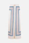 Zimmermann Rebellion Patterned Wide-leg Silk Trousers In White
