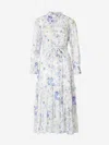 Zimmermann Womens Navy Paisley Natura Floral-print Crepe Tubular Midi Dress In Floral Motif