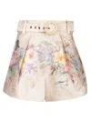 Zimmermann Printed Silk Blend Illuminate Shorts