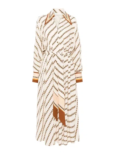 ZIMMERMANN TUCK MIDI SHIRT DRESS