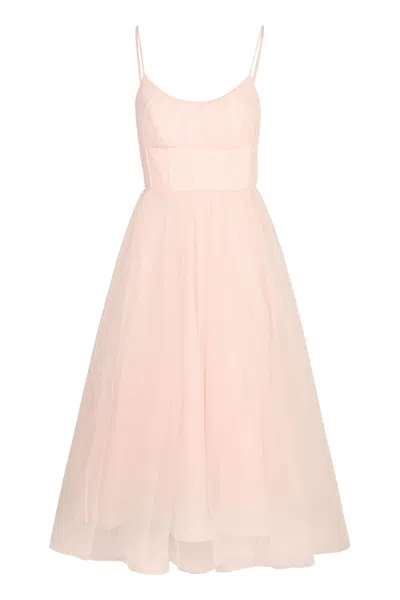Zimmermann Tulle Dress In Neutral