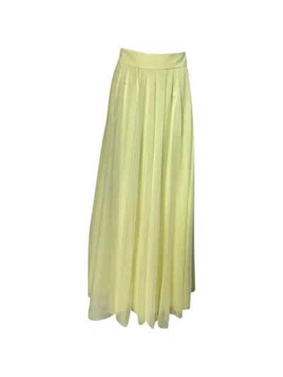 Pre-owned Zimmermann Tulle Maxi Skirt In Yellow