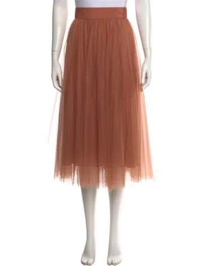 Pre-owned Zimmermann Tulle Midi Skirt Midi Length Skirt W/ Tags In Pink