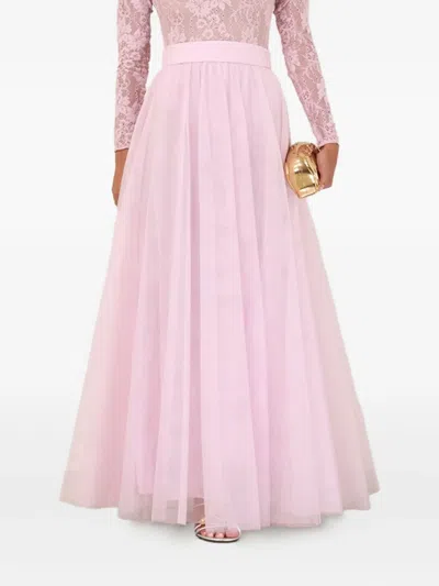 Zimmermann Tulle Pleated Maxi Skirt