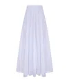 Zimmermann Sheer Overlay High-waisted Layered Tulle Skirt In White