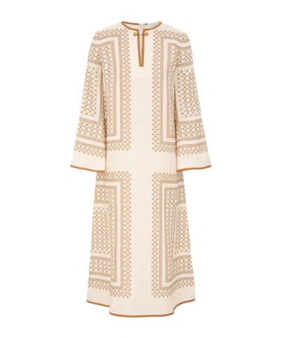 Zimmermann Tunic Midi Dress In Brown